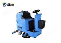 优尼斯W700小型驾驶式洗地机|物业保洁电动拖地机|驾驶式洗地车
